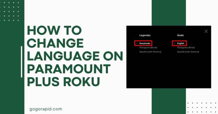 How To Change Language On Paramount Plus Roku